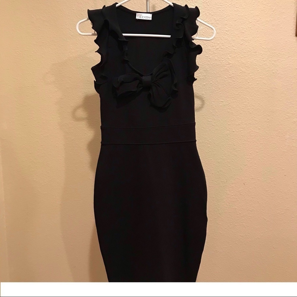 RED VALENTINO Sleeveless Black Dress